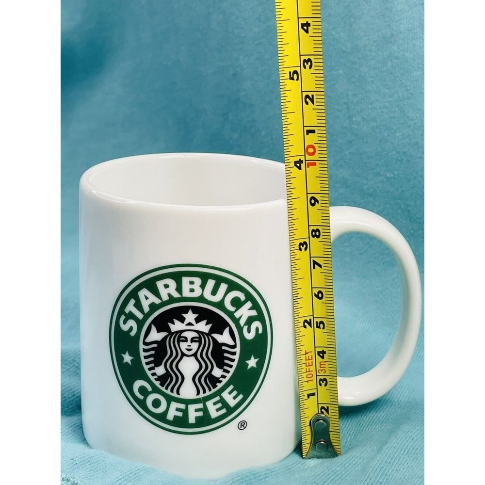 Starbucks 2005 White Ceramic 9 Ounce Classic Green Mermaid Coffee Tea Cup Mug - Picture 9 of 9